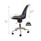 Uncaged Ergonomics Active Task Chair Adjustable Height Office Balance Chair Sitting ATC-B - alternate 5
